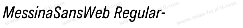 MessinaSansWeb Regular字体转换